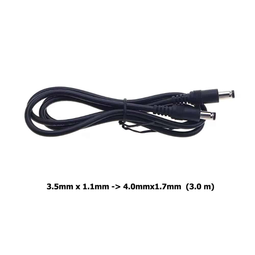 Kabel 3.5x1.1mm - 4.0x1.7mm, 3 metara